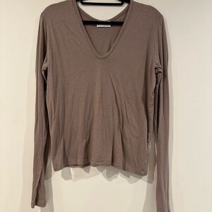 Elegant V-Neck Long Sleeve Top